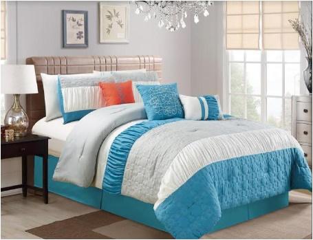 Edredon American Classic Queen Size de 6 piezas