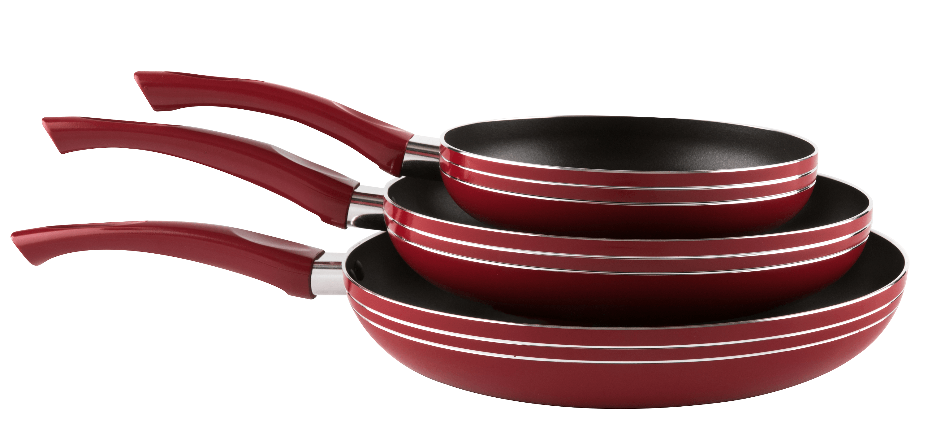 Set de 3 Sartenes Picca Cerdeña 20, 26 y 30 cm Rojo PI003SSTR
