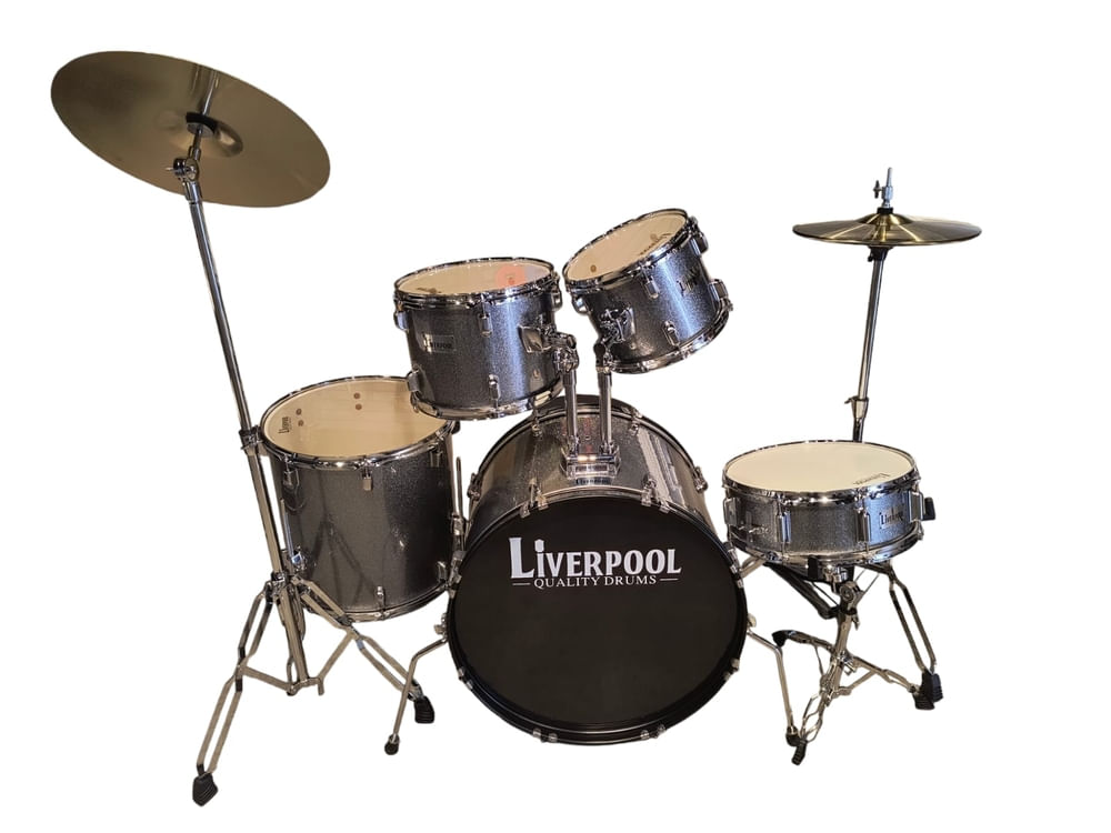 Bateria Acustica Liverpool JBP2211D-IG-001 Kit 5 Piezas Gris Granito