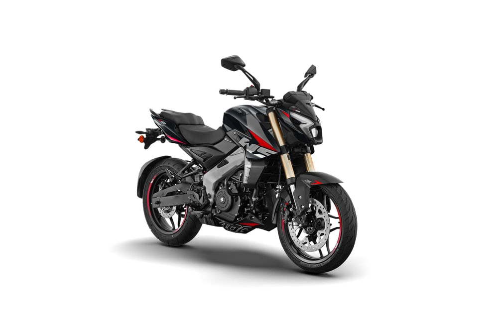 Pulsar NS400Z Negra Con Franjas Multicolor