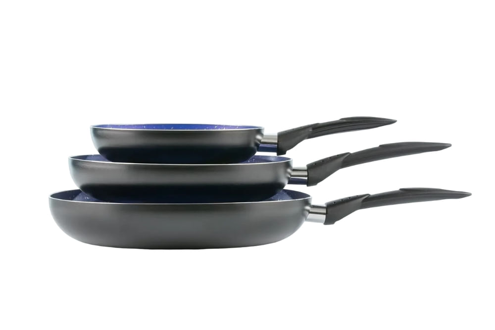 Set de 3 Sartenes Picca Roma con Recubrimiento de Mármol 20, 24 y 28 cm PI003SSM