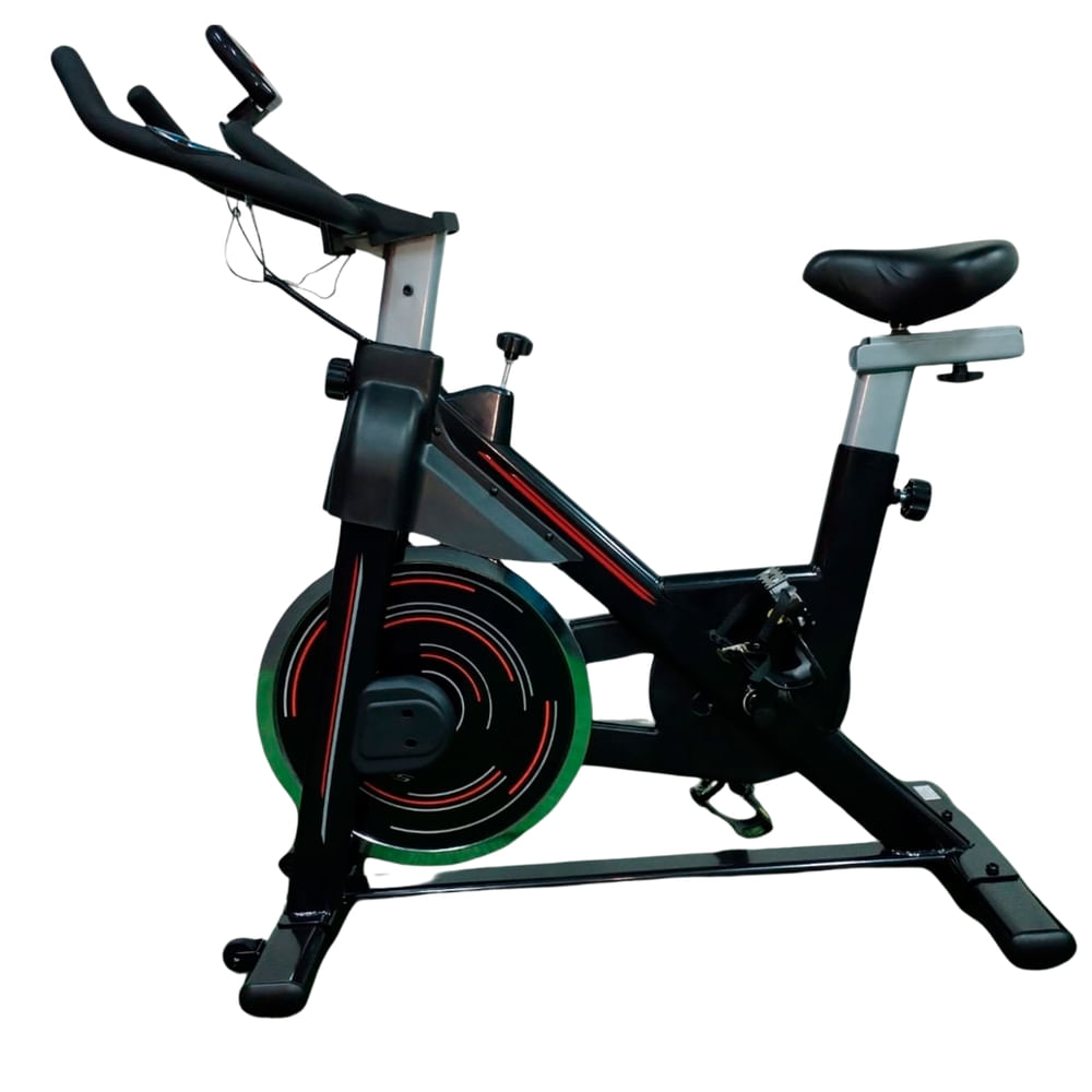 Bicicleta de Spinning Sport Fit 27214 con Volante de Inercia de 13 kg, Resistencia de Microajuste, Virtual Cycling y Capacidad de 220 lb