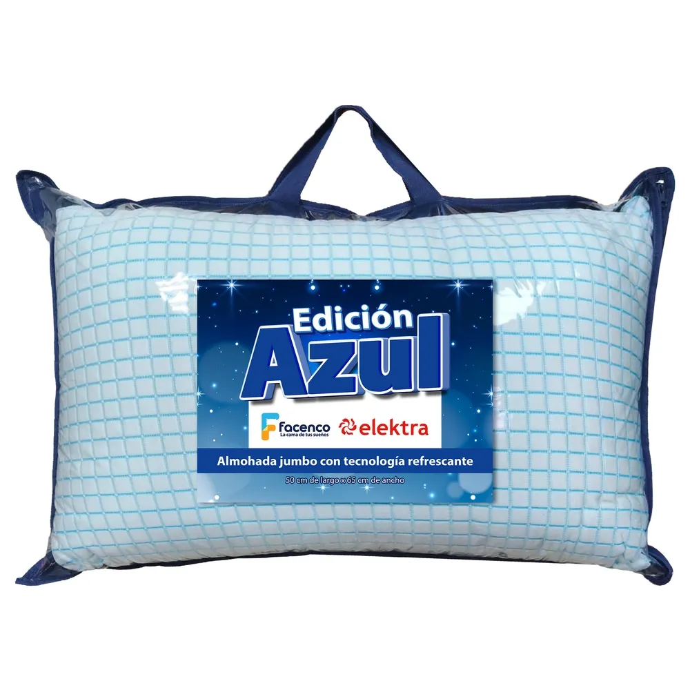 Almohada Facenco Edicion Azul Jumbo