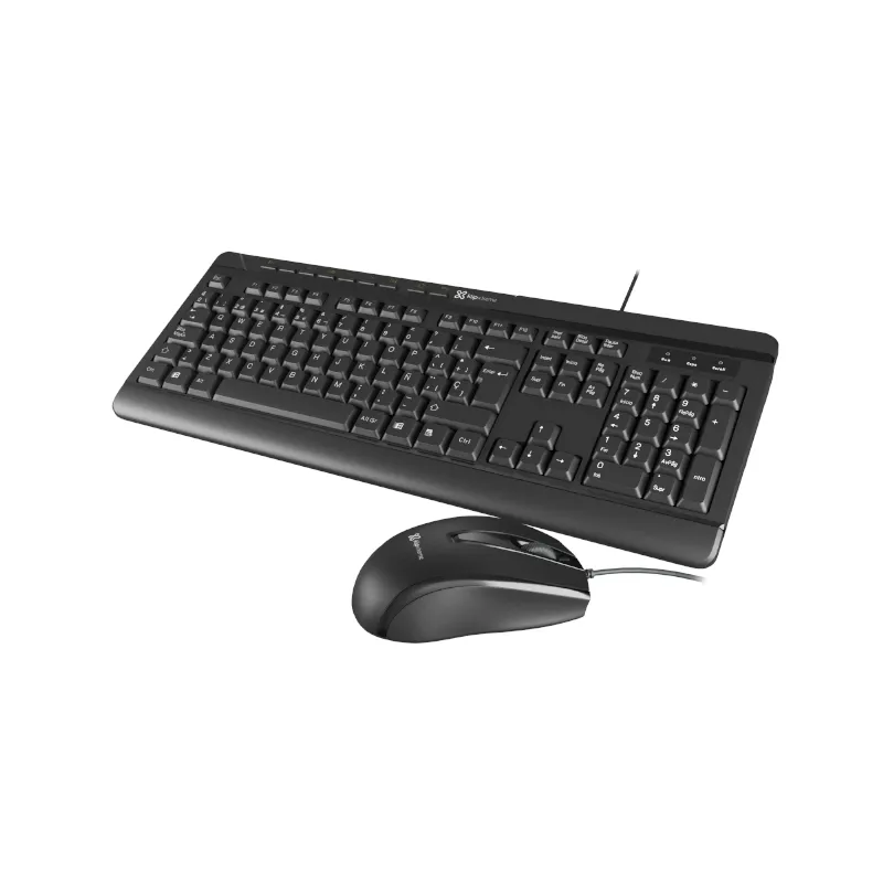 Teclado y Mouse Alámbrico USB KCK-251S Negro