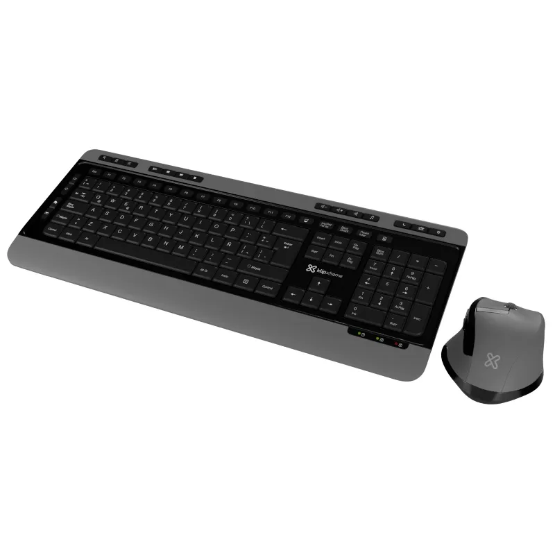 Teclado y Mouse Inalámbrico USB KBK-520 Negro