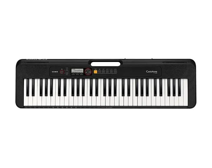 Teclado Casio CT-S200BKC2 61 Teclas Portatil con 400 Sonidos, 77 Ritmos, 60 Melodias, USB-MIDI y Bateria