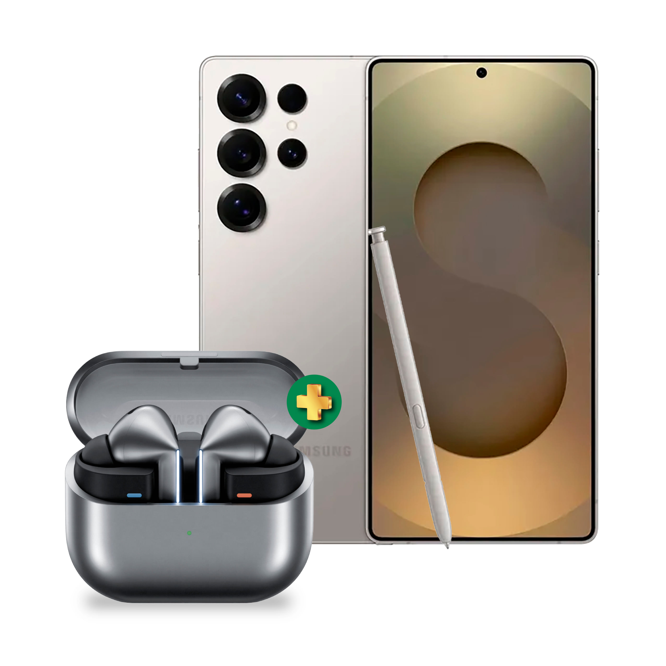 Combo Samsung Galaxy S25 Ultra 5G 12GB RAM 256GB Gris + Galaxy Buds 3 Pro Negro
