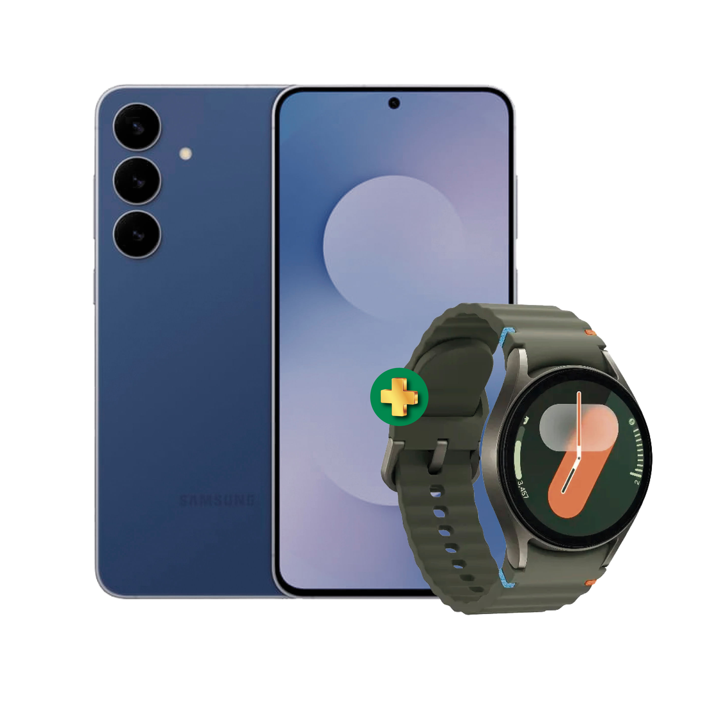 Combo Samsung Galaxy S25 FE Liberado Azul 8GB RAM 256GB ROM + Samsung Galaxy Watch 7 40mm Verde