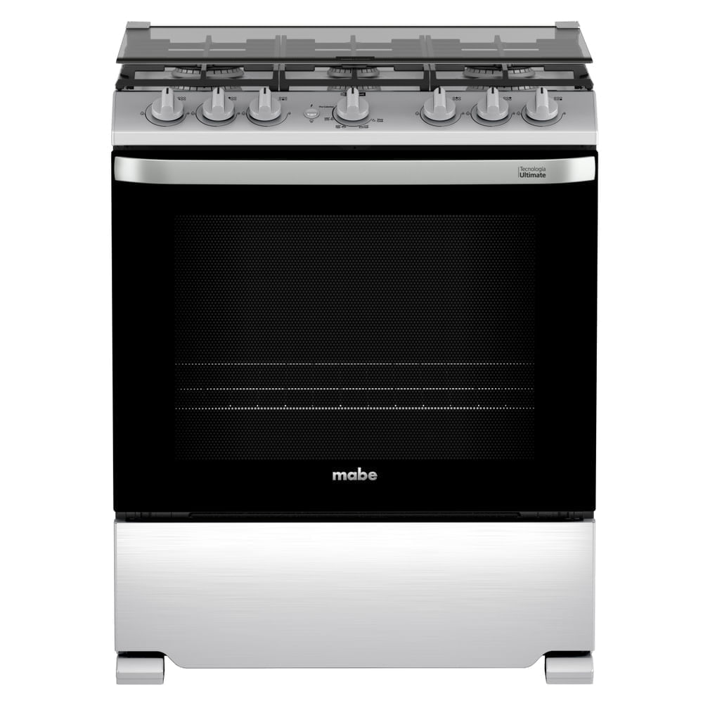 Estufa de Gas Mabe 30 Pulgadas 6 Quemadores Acero Inoxidable Horno 126L Perfect Cook y Steam Clean EMH7602JSS0 Estufa de Gas Mabe 30 Pulgadas EMH7602JSS0